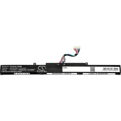 Cameron Sino Батерия за лаптоп ASUS GL752JW, VivoBook Pro N552VW-FI035T, VivoBook Pro N752VX-GC084T, A41N1501 LiIon 15V 2600mAh CAMERON SINO (CS-AUL752NB)