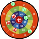 Terč na suchý zip oboustranný 34cm + míčky 8ks v sáčku