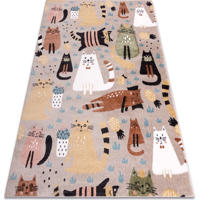 Dywany Łuszczów Fun Kittens Cats beige Béžová