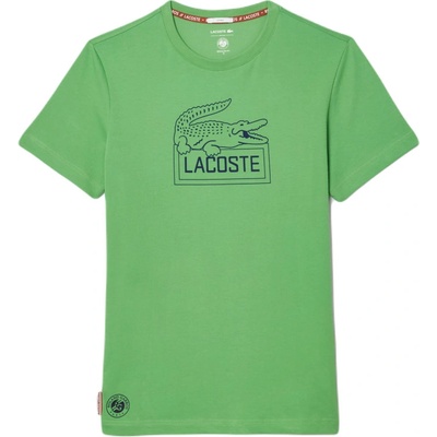 Lacoste Ultra-Dry Sport Roland Garros Edition Tennis T-Shirt zelené