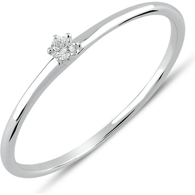 Lillian Vassago zásnubní prsten s briliantem z bílého zlata LLV59 DR031W