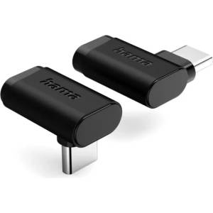 Hama Адаптер 90°C USB-C, USB 3.2 Gen2, 10 Gbit/s, 5 A, 240 W, комплект от 2 (HAMA-200359)