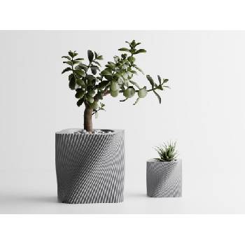 Кашпа Corba голяма сребърен