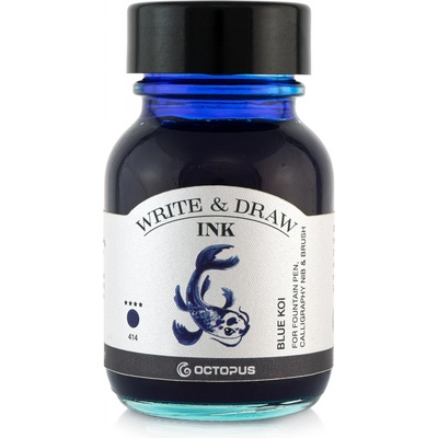 Octopus Fluids Write & Draw voděodolný inkoust 414 blue koi 10 ml