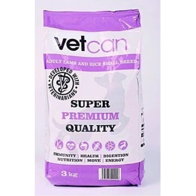 Vetcan Adult Lamb & Rice Small Breed 3 kg