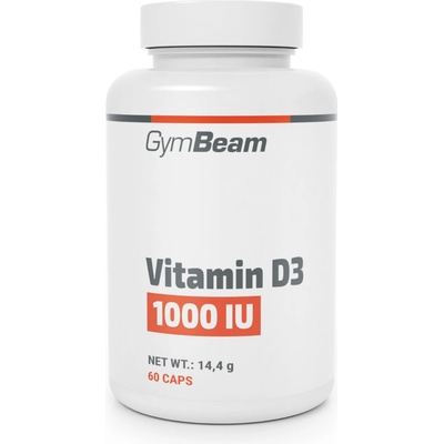 GymBeam Витамин D3 1000 IU 60 капс неовкусено