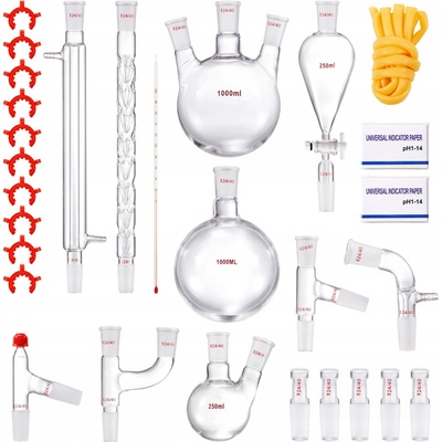 Vevor Laboratorní sklo 1000ML Laboratorní destilační souprava