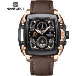 Naviforce Часовник naviforce tu-38601 - Кафяво / Черно kp38601 Часовници