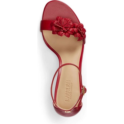 Lauren Ralph Lauren сандали с висок ток кожени Allie M Flwr (802P10640003.600)