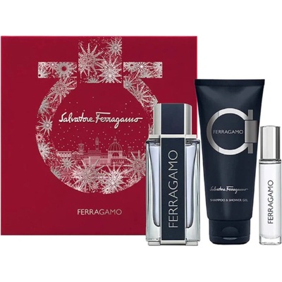 Salvatore Ferragamo Ferragamo EDT 100 ml + EDT 10 ml + sprchový gél 100 ml darčeková sada
