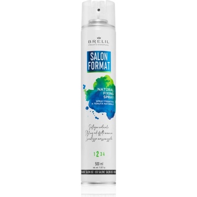 Brelil Professional Salon Format Natural Fixing Spray лак за коса за фиксиране и оформяне 500ml