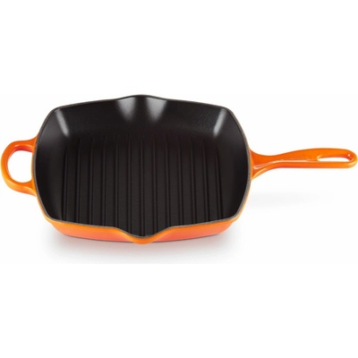 Le Creuset Grilovací pánev SIGNATURE 26 cm, FLAME, litina