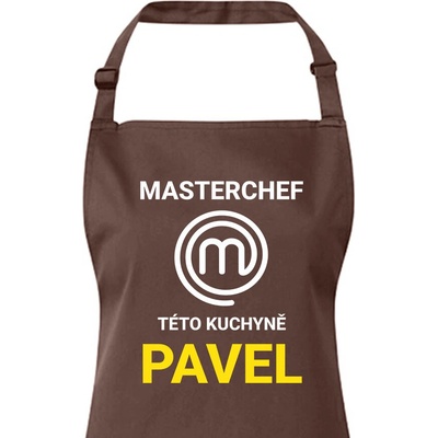 Bezvatriko.cz Pánská zástěra Masterchef této kuchyně Army 29 Canvas Zástěra s laclem 3258