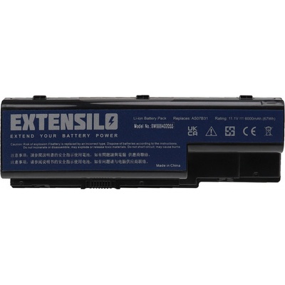 EXTENSILO Батерия за Acer Aspire 5200 / 5300 / 5500, 11.1 V, 6000 mAh (888402055)