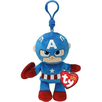 AS Company Ty Beanie Babies Captain America Clip 8.5cm (1607-34004)