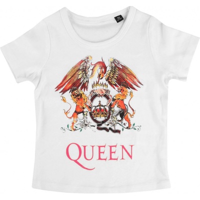 Tričko metal Metal-kids Queen Crest biela