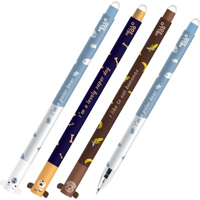 Химикалка с гума M& G iErase HELLO Zoo 0.5 mm Ч (1601432-07-5306B-AKPB44R4)