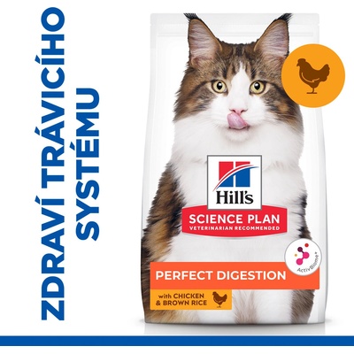 Hill's Science Plan Perfect Digestion pre dospelé mačky s jahňacím a ryžou 7 kg