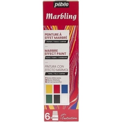 Pébéo 756495 Комплект цветове за мрамориране 6 x 20 ml (756495)