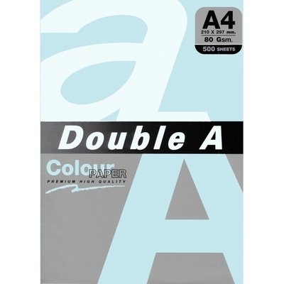 Double A Хартия Double A 15509, A4, 80 g/m2, 500 листа, синя (OK15509)