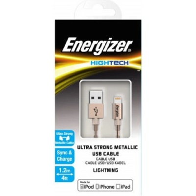 Energizer Кабел Energizer - C14UBLIGGD4, USB/Lightning, 1.2 m, Gold (C14UBLIGGD4)