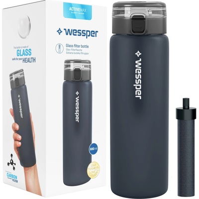 Wessper ActiveMax Clarti Glass 0,68 l stříbrná/šedá – Sleviste.cz