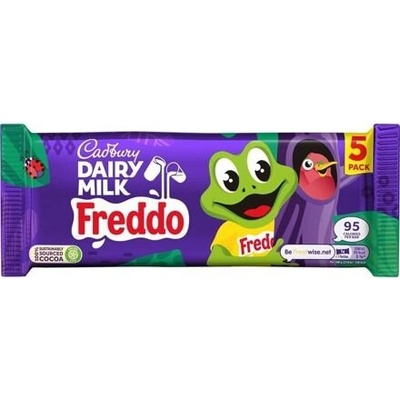 Cadbury Dairy Milk Freddo tyčinky z mléčné čokolády 5 x 18 g