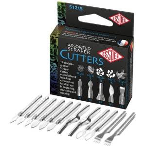 Essdee Scraper Cutter Assorted Длето Box Of 12 (S12/A)
