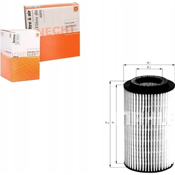 KNECHT OLEJOVÝ FILTER 05086301AA 5080244AB 5086301AA