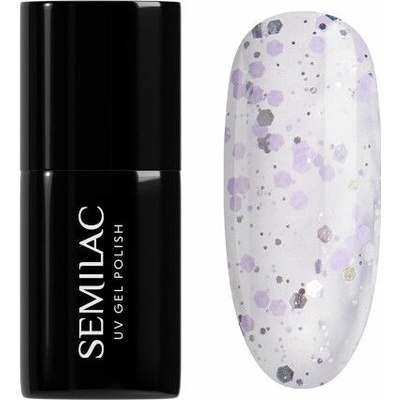 Semilac gél lak 925 Silver & Violet Drops 7 ml