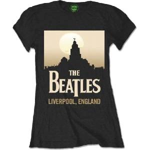 The Beatles Liverpool, England Black M Дамски Риза (BEATTEE171LB02)