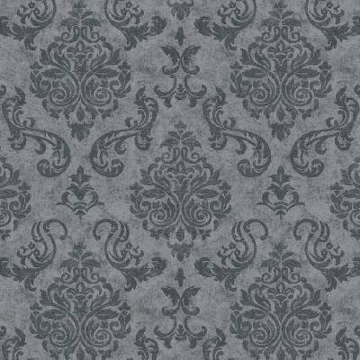 Vliesové tapety na zeď Prior 38673-3, rozměr 10,05 m x 1,06 m, barokní ornamentální vzor šedý, A.S. Création