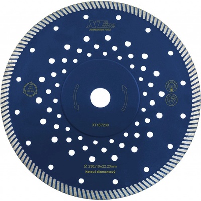 XTline Kotouč diamantový řezný 115 x 2.2 x 10 x 22,2mm XT167115