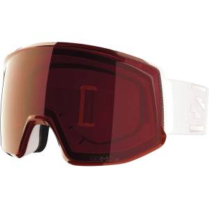 Salomon Ски маска Salomon Skarn Prime Sigma S3 + S1 Ski goggles - White / Fire Red - размер One Size (417-6249-0311)