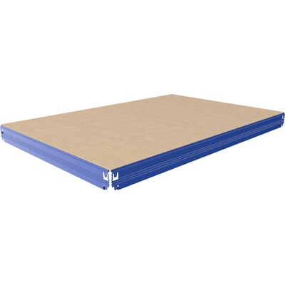 Biedrax Poschodie k regálu 35 x 75 cm, modré, polica MDF, 300 kg