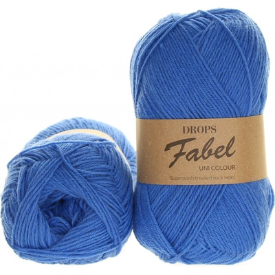 Drops Fabel uni colour 116 modrá chrpa