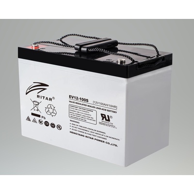 Ritar Оловна батерия RITAR (EV12-100S), 12V, 100Ah 306/ 168/ 211 mm, За електрически колички