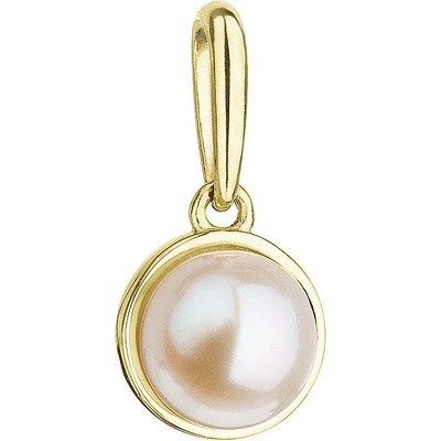 Pavona Zlatý přívěsek žluté zlato s bílou říční perličkou 94P00010