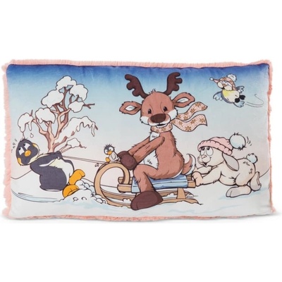 Nici polštář Winter Friends green 43x25