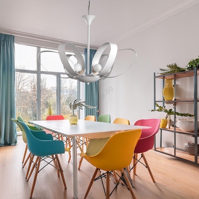 Onli - Пендел SERENA 6xE14/6W/230V бял (OL0405)