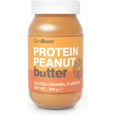 GymBeam Протеиново фъстъчено масло 900 g солен карамел