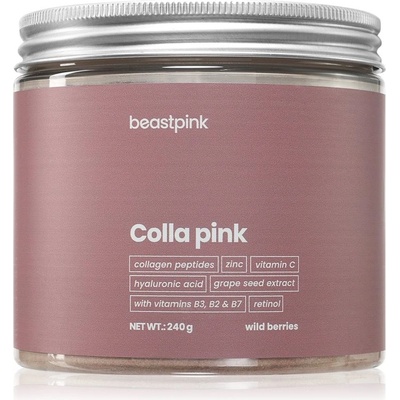 BeastPink Colla Pink prášok na prípravu nápoja s kolagénom príchuť Wild Berries 240 g