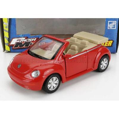 MAISTO VOLKSWAGEN NEW BEETLE CABRIOLET 1998 RED 1:42