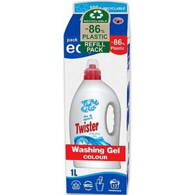 Twister tekutý prací gel Fix & Sport na barevné prádlo 1 l