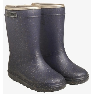 En Fant Rain Boots Glitter Blue Nights