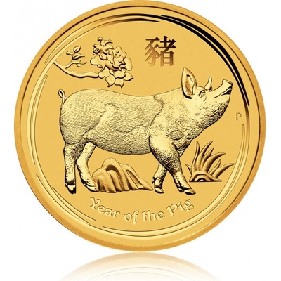 The Perth Mint Zlatá mince Australská Lunární Série II. 2019 Vepř 1/4 oz