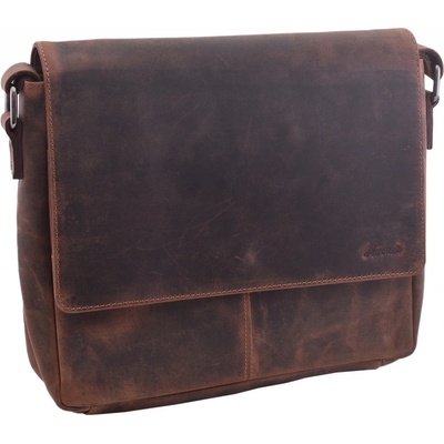 Pánské kožené Crossbody tmavěhnědý hunter 250911
