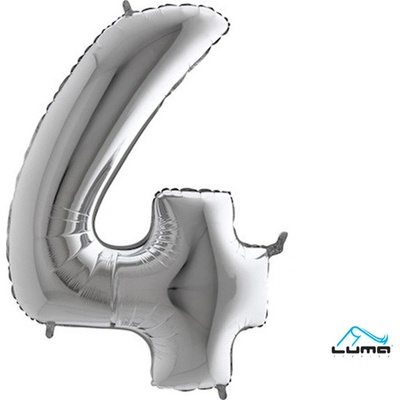 Luma Balónek foliový 101cm stříbrný č.4