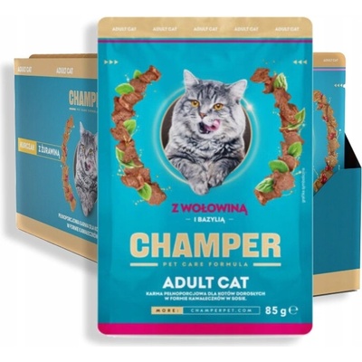 Champer kuracie mäso s hovädzím mäsom a bazalkou 85 g