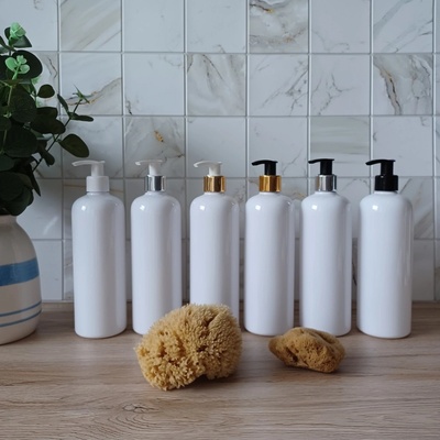 DomaLEP Plastová lahvička 300 ml s dávkovačem černý